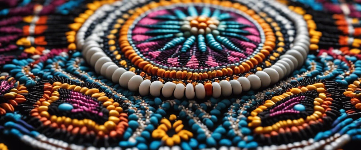 Traditional Native American beadwork